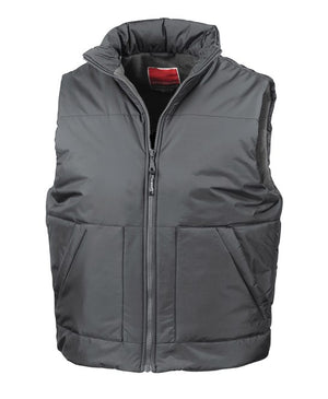 2 x Fleece-Lined Bodywarmer by Result in Dark Grey by Print Lab Deals — Custom branded clothing by Print Press, featuring premium embroidery produced in our specialist print lab in the UK.
