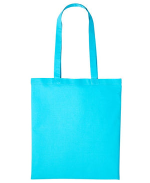 100 x Classic Tote Bag by Nutshell in Turquoise by Print Lab Deals — Custom branded clothing by Print Press, featuring premium embroidery produced in our specialist print lab in the UK.