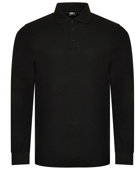 40 x Long Sleeve Polos by Pro RTX in Black by Print Lab Deals — Custom branded clothing by Print Press, featuring premium embroidery produced in our specialist print lab in the UK.