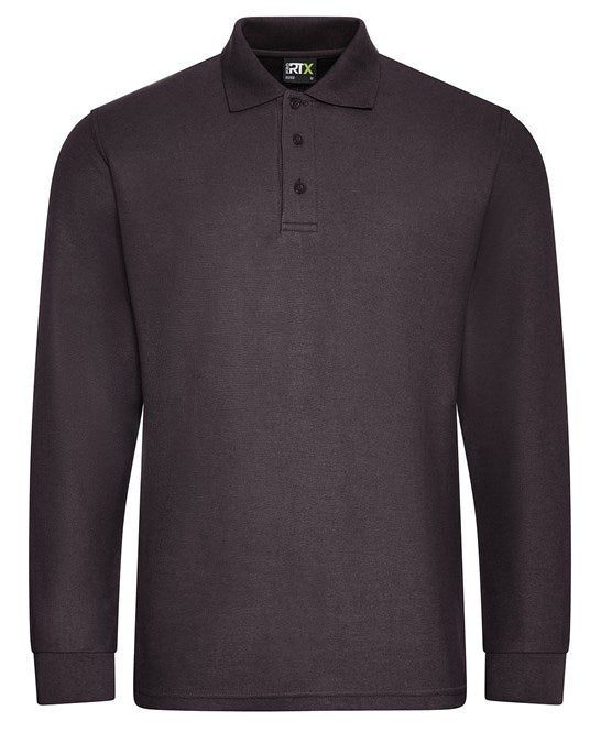 40 x Long Sleeve Polos by Pro RTX in Charcoal by Print Lab Deals — Custom branded clothing by Print Press, featuring premium embroidery produced in our specialist print lab in the UK.