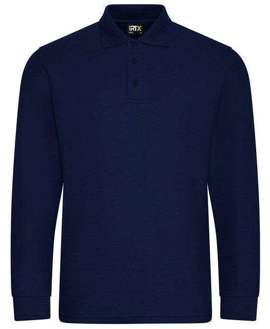 10 x Long Sleeve Polos by Pro RTX in Navy by Print Lab Deals — Custom branded clothing by Print Press, featuring premium embroidery produced in our specialist print lab in the UK.