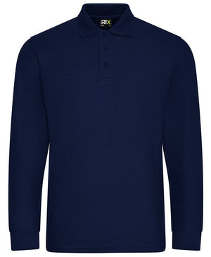 40 x Long Sleeve Polos by Pro RTX in Navy by Print Lab Deals — Custom branded clothing by Print Press, featuring premium embroidery produced in our specialist print lab in the UK.