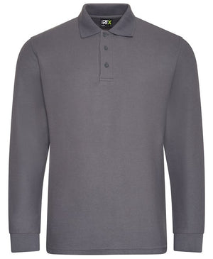 10 x Long Sleeve Polos by Pro RTX in Solid Grey by Print Lab Deals — Custom branded clothing by Print Press, featuring premium embroidery produced in our specialist print lab in the UK.