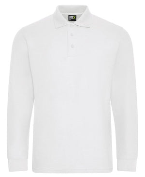 10 x Long Sleeve Polos by Pro RTX in White by Print Lab Deals — Custom branded clothing by Print Press, featuring premium embroidery produced in our specialist print lab in the UK.