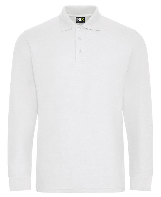 40 x Long Sleeve Polos by Pro RTX in White by Print Lab Deals — Custom branded clothing by Print Press, featuring premium embroidery produced in our specialist print lab in the UK.