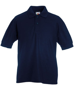 10 x Children's Polos by Fruit of the Loom in Deep Navy by Print Lab Deals — Custom branded clothing by Print Press, featuring premium embroidery produced in our specialist print lab in the UK.