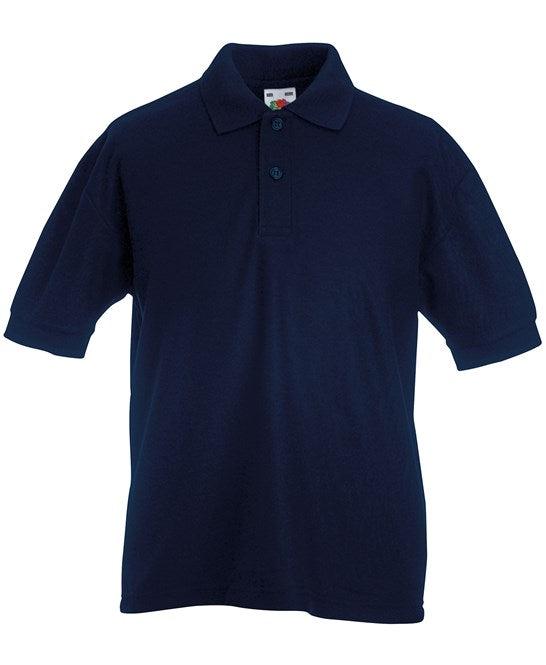 200 x Children's Polos by Fruit of the Loom in Deep Navy by Print Lab Deals — Custom branded clothing by Print Press, featuring premium embroidery produced in our specialist print lab in the UK.