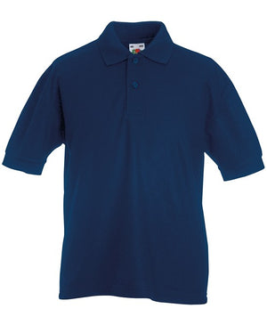 10 x Children's Polos by Fruit of the Loom in Navy by Print Lab Deals — Custom branded clothing by Print Press, featuring premium embroidery produced in our specialist print lab in the UK.