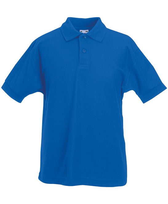 150 x Children's Polos by Fruit of the Loom in Royal by Print Lab Deals — Custom branded clothing by Print Press, featuring premium embroidery produced in our specialist print lab in the UK.