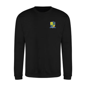 Sweatshirt (£18.35 inc VAT) - Prospect School in Black by printlab.clothing — Custom branded clothing by Print Press, featuring premium embroidery produced in our specialist print lab in the UK.
