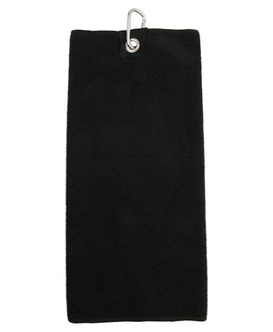12 x Golf Towels by Towel City in Black by Print Lab Deals — Custom branded clothing by Print Press, featuring premium embroidery produced in our specialist print lab in the UK.