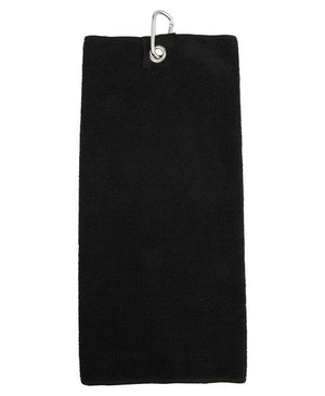 24 x Golf Towels by Towel City in Black by Print Lab Deals — Custom branded clothing by Print Press, featuring premium embroidery produced in our specialist print lab in the UK.