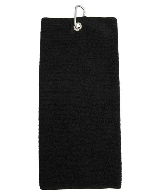 24 x Golf Towels by Towel City in Black by Print Lab Deals — Custom branded clothing by Print Press, featuring premium embroidery produced in our specialist print lab in the UK.