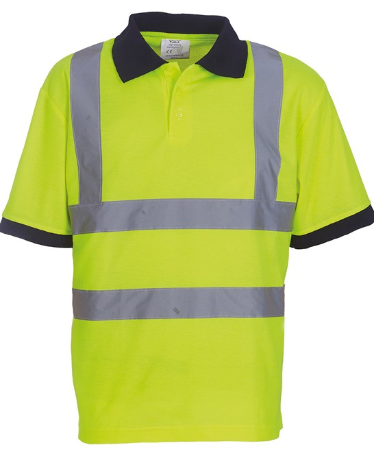 80 x Hi-Vis Polos by Yoko in Yellow by Print Lab Deals — Custom branded clothing by Print Press, featuring premium embroidery produced in our specialist print lab in the UK.