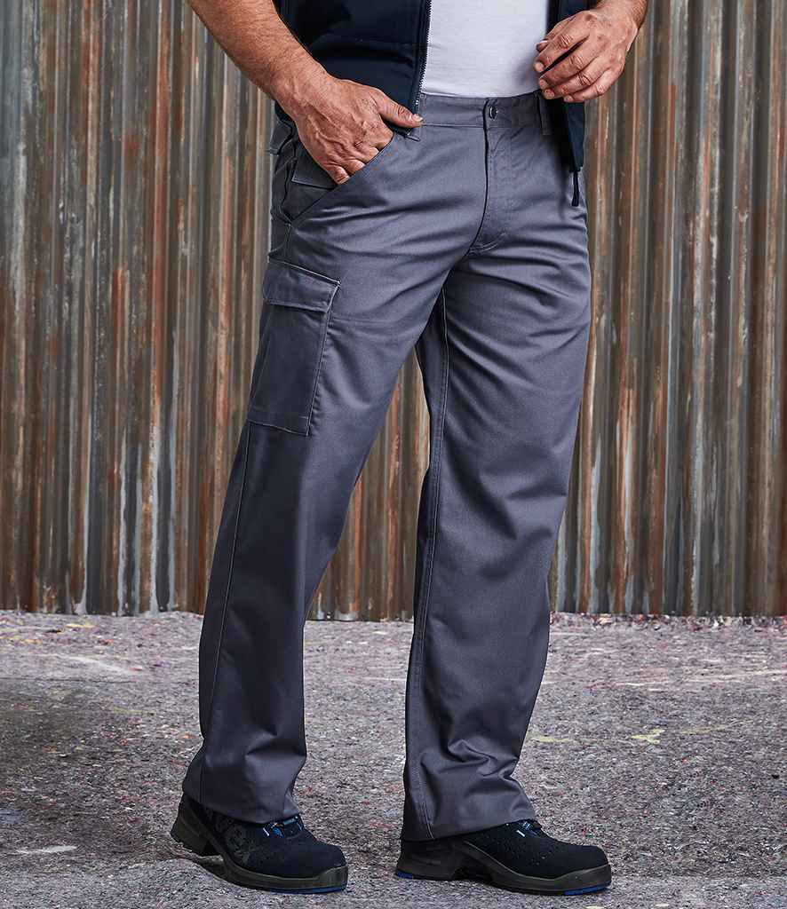 Russell Work Trousers in Convoy Grey by Russell — Custom branded clothing by Print Press, featuring premium embroidery produced in our specialist print lab in the UK.