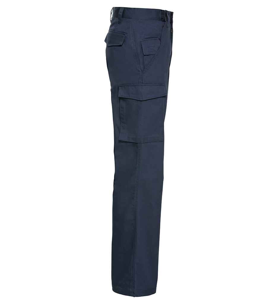 Russell Work Trousers in by Russell — Custom branded clothing by Print Press, featuring premium embroidery produced in our specialist print lab in the UK.