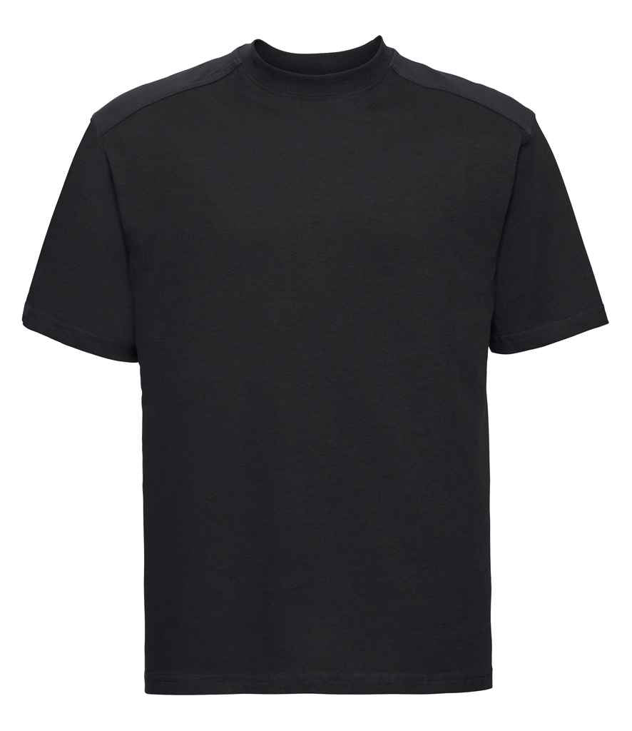 Russell Heavyweight T-Shirt in Black by Russell — Custom branded clothing by Print Press, featuring premium embroidery produced in our specialist print lab in the UK.