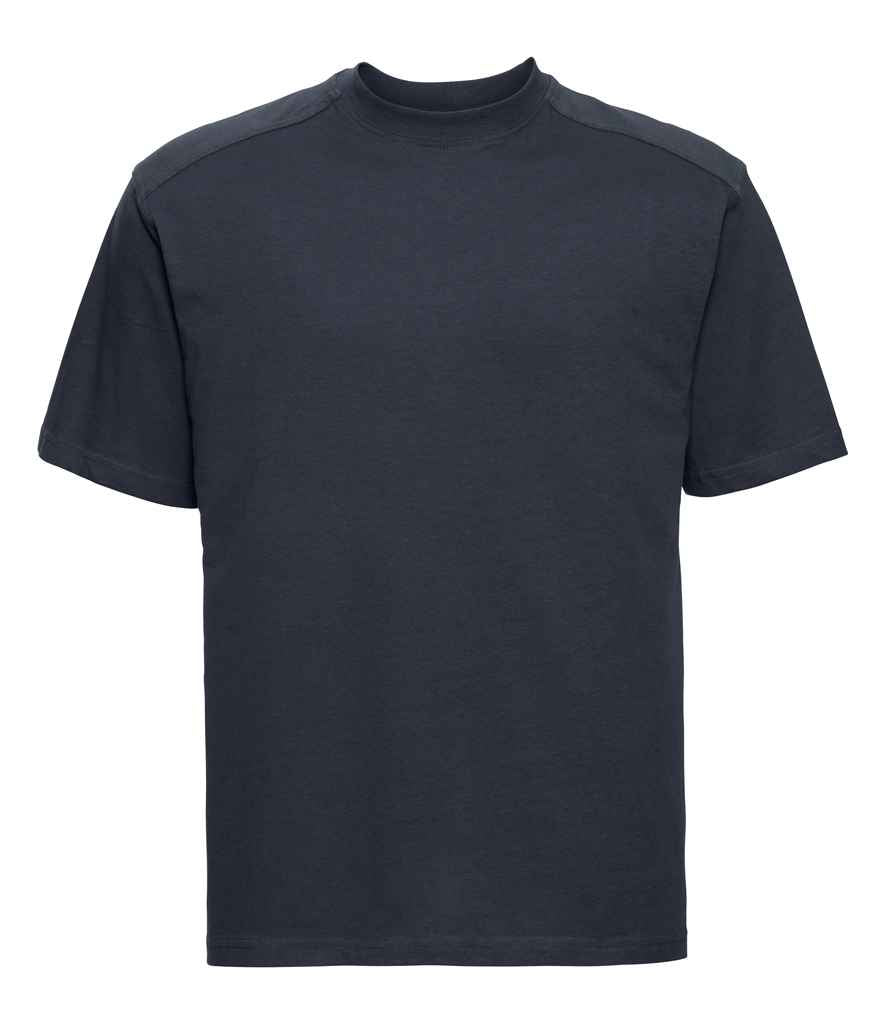 Russell Heavyweight T-Shirt in French Navy by Russell — Custom branded clothing by Print Press, featuring premium embroidery produced in our specialist print lab in the UK.
