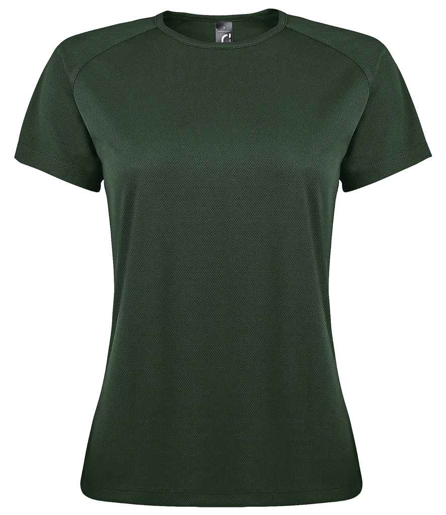 SOLS Ladies Sporty Performance T-Shirt in by SOL'S — Custom branded clothing by Print Press, featuring premium embroidery produced in our specialist print lab in the UK.