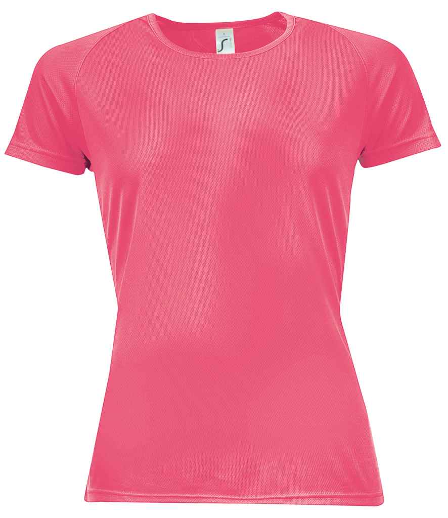 SOLS Ladies Sporty Performance T-Shirt in by SOL'S — Custom branded clothing by Print Press, featuring premium embroidery produced in our specialist print lab in the UK.