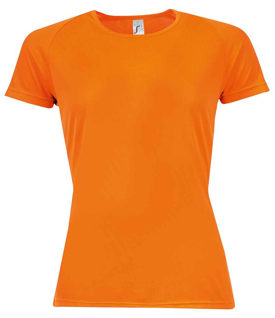SOLS Ladies Sporty Performance T-Shirt in by SOL'S — Custom branded clothing by Print Press, featuring premium embroidery produced in our specialist print lab in the UK.