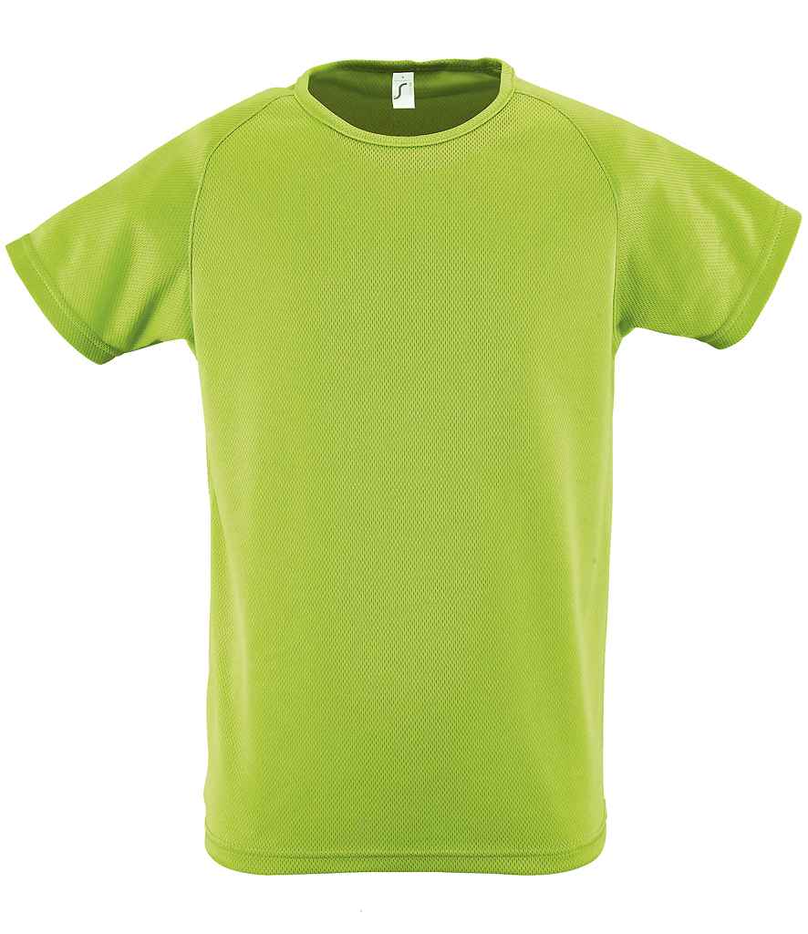 SOLS Kids Sporty T-Shirt in Apple Green by SOL'S — Custom branded clothing by Print Press, featuring premium embroidery produced in our specialist print lab in the UK.