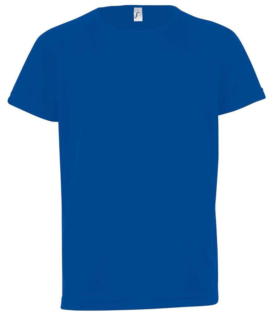 SOLS Kids Sporty T-Shirt in Royal Blue by SOL'S — Custom branded clothing by Print Press, featuring premium embroidery produced in our specialist print lab in the UK.
