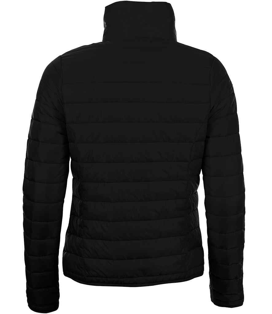 SOLS Ladies Ride Padded Jacket in by SOL'S — Custom branded clothing by Print Press, featuring premium embroidery produced in our specialist print lab in the UK.