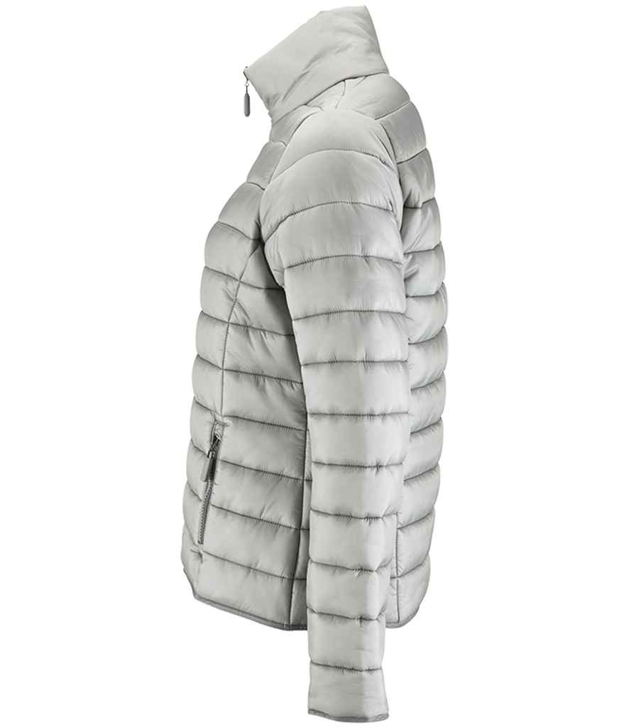 SOLS Ladies Ride Padded Jacket in by SOL'S — Custom branded clothing by Print Press, featuring premium embroidery produced in our specialist print lab in the UK.