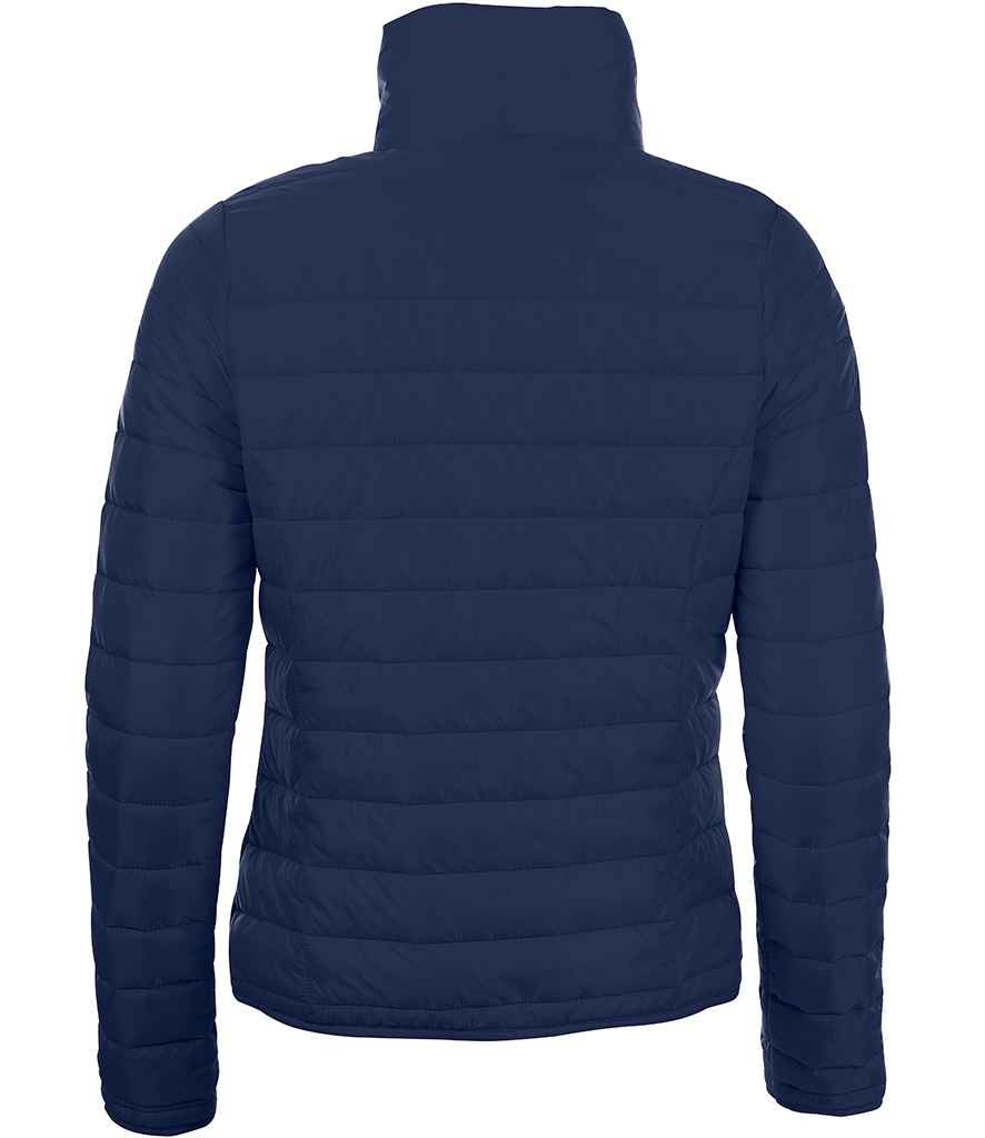 SOLS Ladies Ride Padded Jacket in by SOL'S — Custom branded clothing by Print Press, featuring premium embroidery produced in our specialist print lab in the UK.