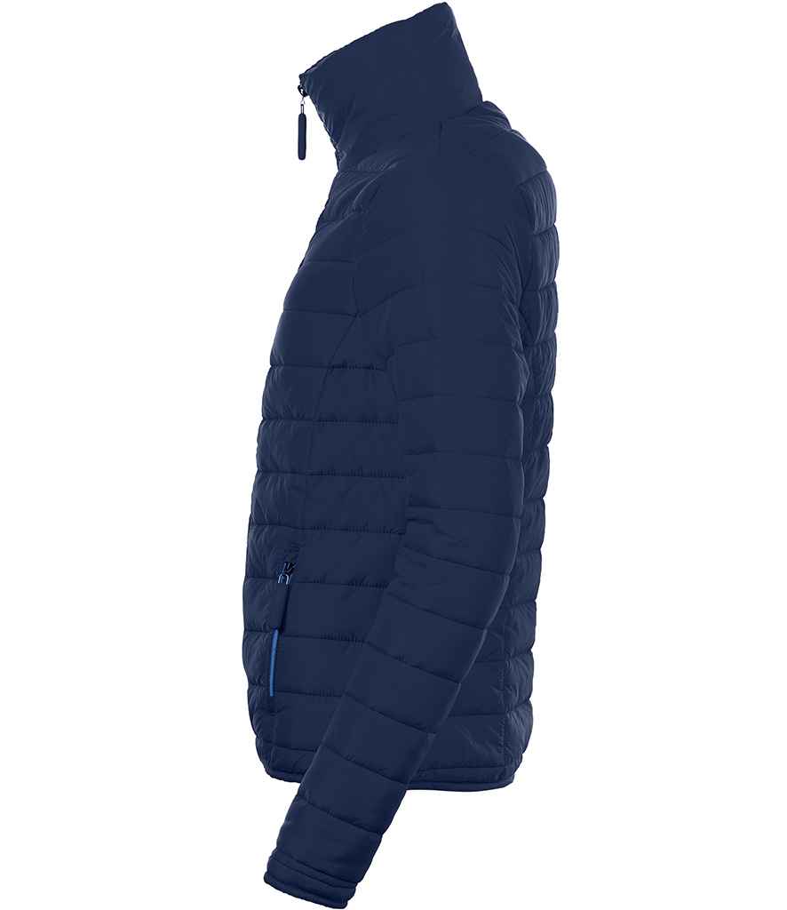 SOLS Ladies Ride Padded Jacket in by SOL'S — Custom branded clothing by Print Press, featuring premium embroidery produced in our specialist print lab in the UK.
