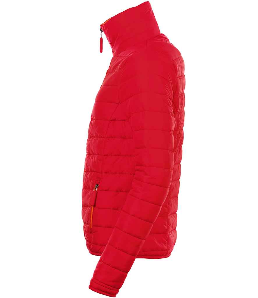 SOLS Ladies Ride Padded Jacket in by SOL'S — Custom branded clothing by Print Press, featuring premium embroidery produced in our specialist print lab in the UK.