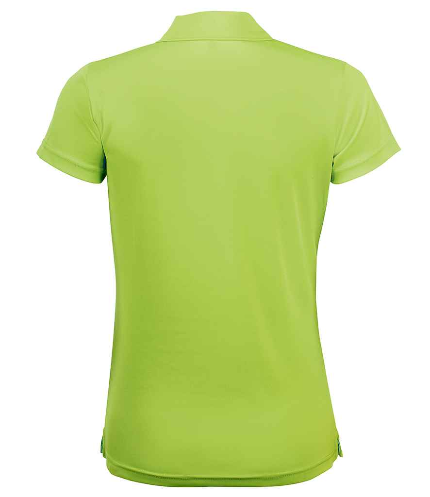 SOLS Ladies Performer Piqué Polo Shirt in by SOL'S — Custom branded clothing by Print Press, featuring premium embroidery produced in our specialist print lab in the UK.