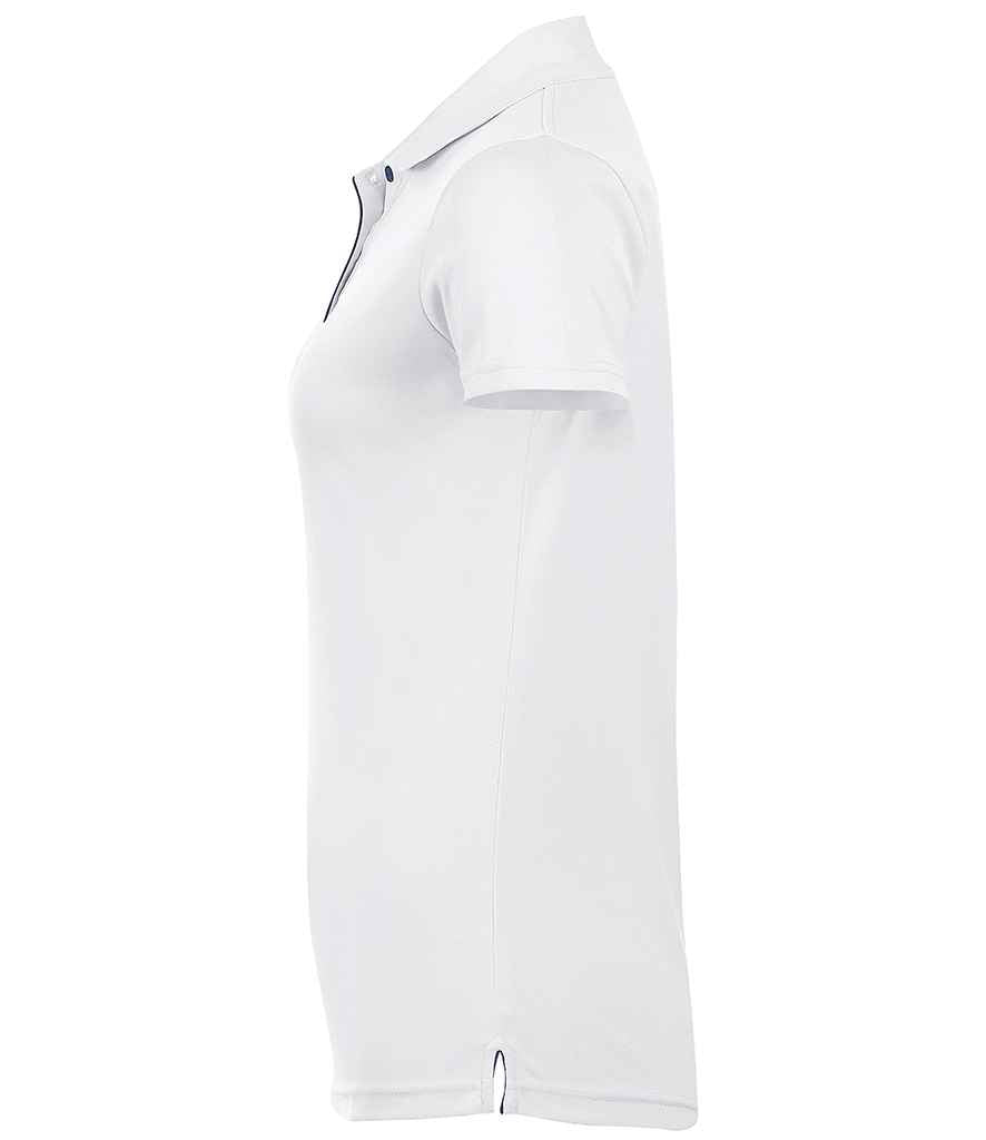 SOLS Ladies Performer Piqué Polo Shirt in by SOL'S — Custom branded clothing by Print Press, featuring premium embroidery produced in our specialist print lab in the UK.