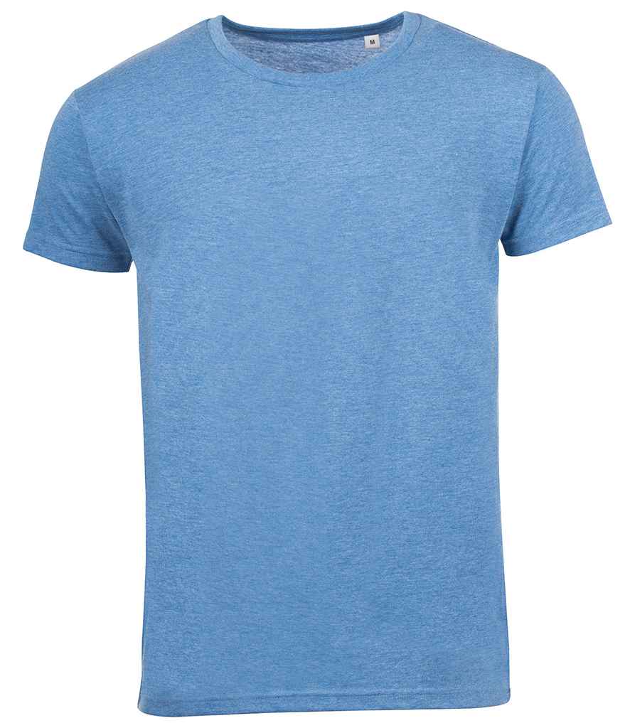 SOLS Mixed T-Shirt in Heather Blue by SOL'S — Custom branded clothing by Print Press, featuring premium embroidery produced in our specialist print lab in the UK.