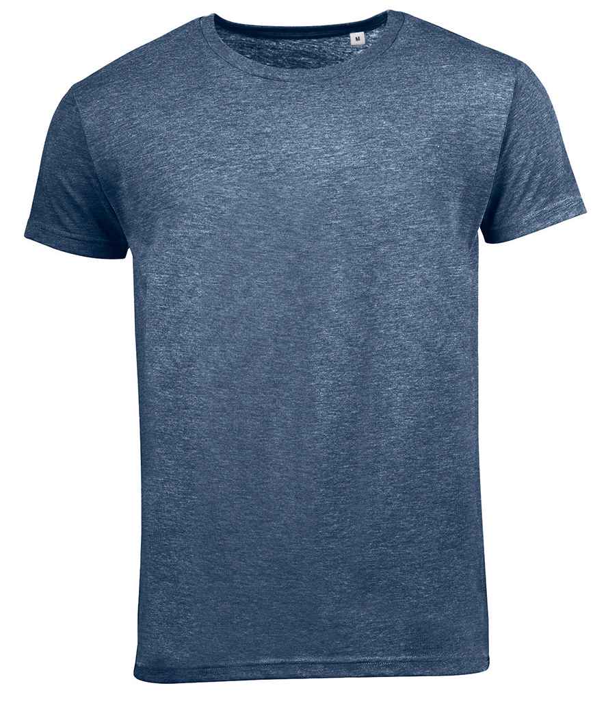 SOLS Mixed T-Shirt in Heather Navy by SOL'S — Custom branded clothing by Print Press, featuring premium embroidery produced in our specialist print lab in the UK.