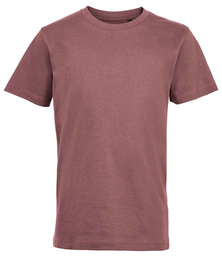 SOLS Kids Regent Fit T-Shirt in Ancient Pink by SOL'S — Custom branded clothing by Print Press, featuring premium embroidery produced in our specialist print lab in the UK.