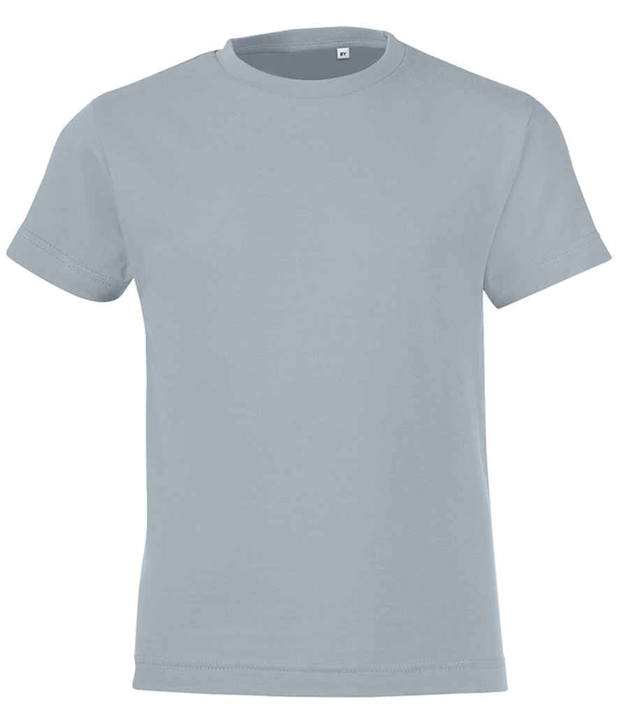 SOLS Kids Regent Fit T-Shirt in Pure Grey by SOL'S — Custom branded clothing by Print Press, featuring premium embroidery produced in our specialist print lab in the UK.