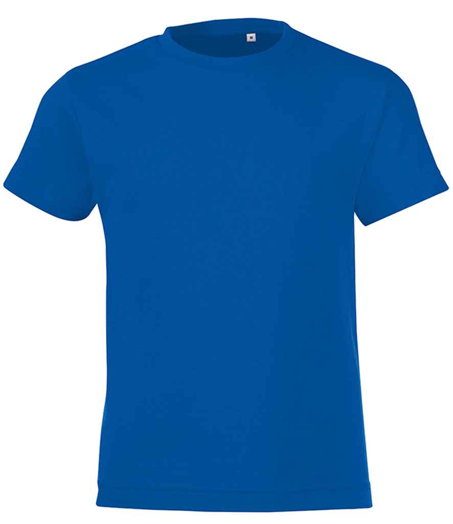 SOLS Kids Regent Fit T-Shirt in Royal Blue by SOL'S — Custom branded clothing by Print Press, featuring premium embroidery produced in our specialist print lab in the UK.