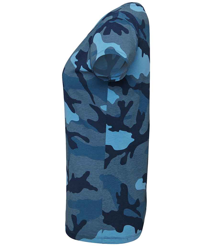 SOLS Ladies Camo T-Shirt in by SOL'S — Custom branded clothing by Print Press, featuring premium embroidery produced in our specialist print lab in the UK.