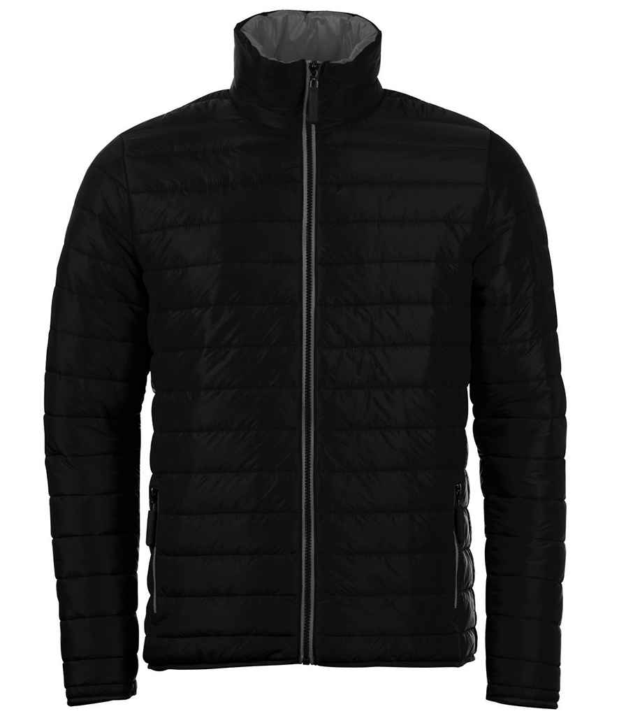 SOLS Ride Padded Jacket in Black by SOL'S — Custom branded clothing by Print Press, featuring premium embroidery produced in our specialist print lab in the UK.