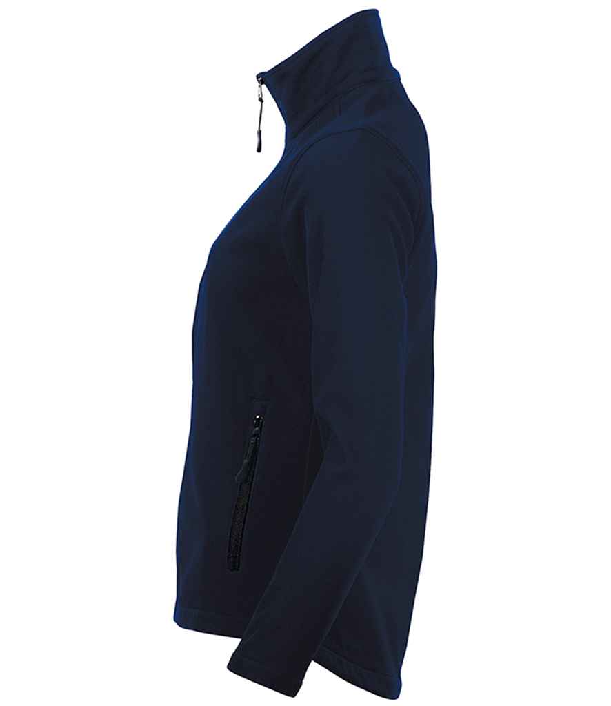 SOLS Ladies Race Soft Shell Jacket in by SOL'S — Custom branded clothing by Print Press, featuring premium embroidery produced in our specialist print lab in the UK.
