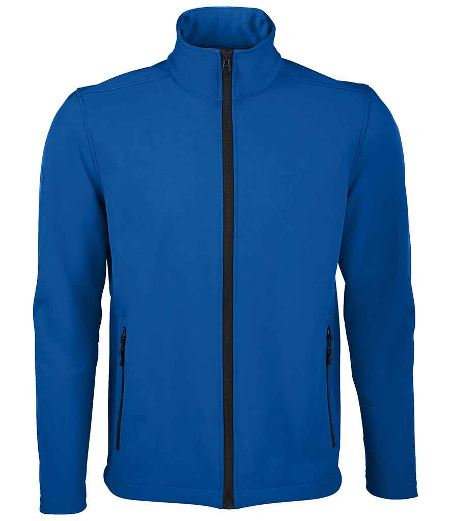 SOLS Race Soft Shell Jacket in Royal Blue by SOL'S — Custom branded clothing by Print Press, featuring premium embroidery produced in our specialist print lab in the UK.