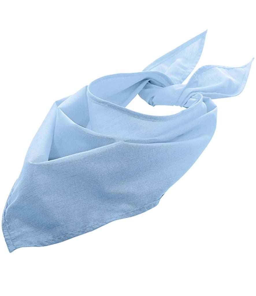 SOLS Bandana in ONE Sky Blue by SOL'S — Custom branded clothing by Print Press, featuring premium embroidery produced in our specialist print lab in the UK.