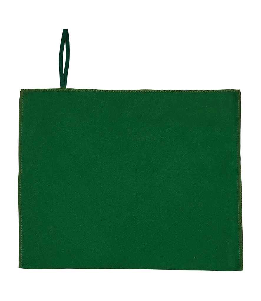 SOLS Atoll 30 Microfibre Guest Towel in ONE Bottle Green by SOL'S — Custom branded clothing by Print Press, featuring premium embroidery produced in our specialist print lab in the UK.
