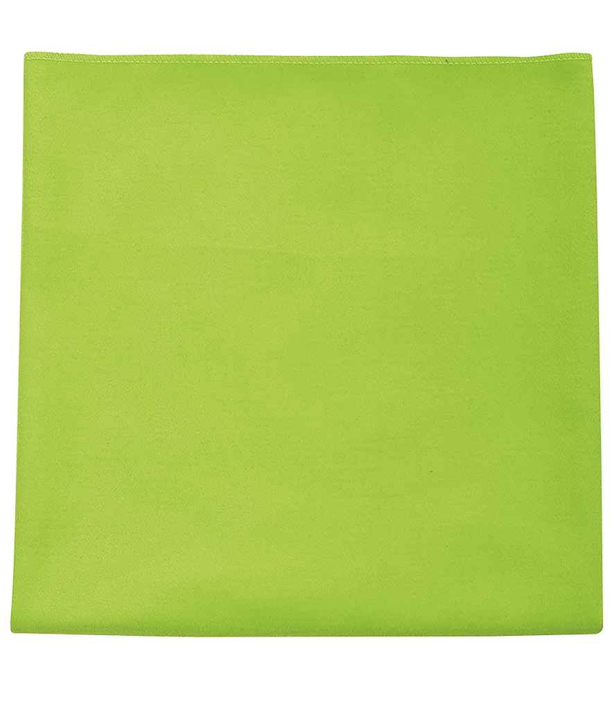 SOLS Atoll 50 Microfibre Hand Towel in ONE Apple Green by SOL'S — Custom branded clothing by Print Press, featuring premium embroidery produced in our specialist print lab in the UK.