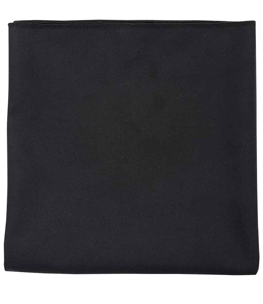 SOLS Atoll 50 Microfibre Hand Towel in ONE Black by SOL'S — Custom branded clothing by Print Press, featuring premium embroidery produced in our specialist print lab in the UK.