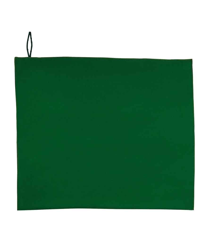 SOLS Atoll 70 Microfibre Bath Towel in ONE Bottle Green by SOL'S — Custom branded clothing by Print Press, featuring premium embroidery produced in our specialist print lab in the UK.
