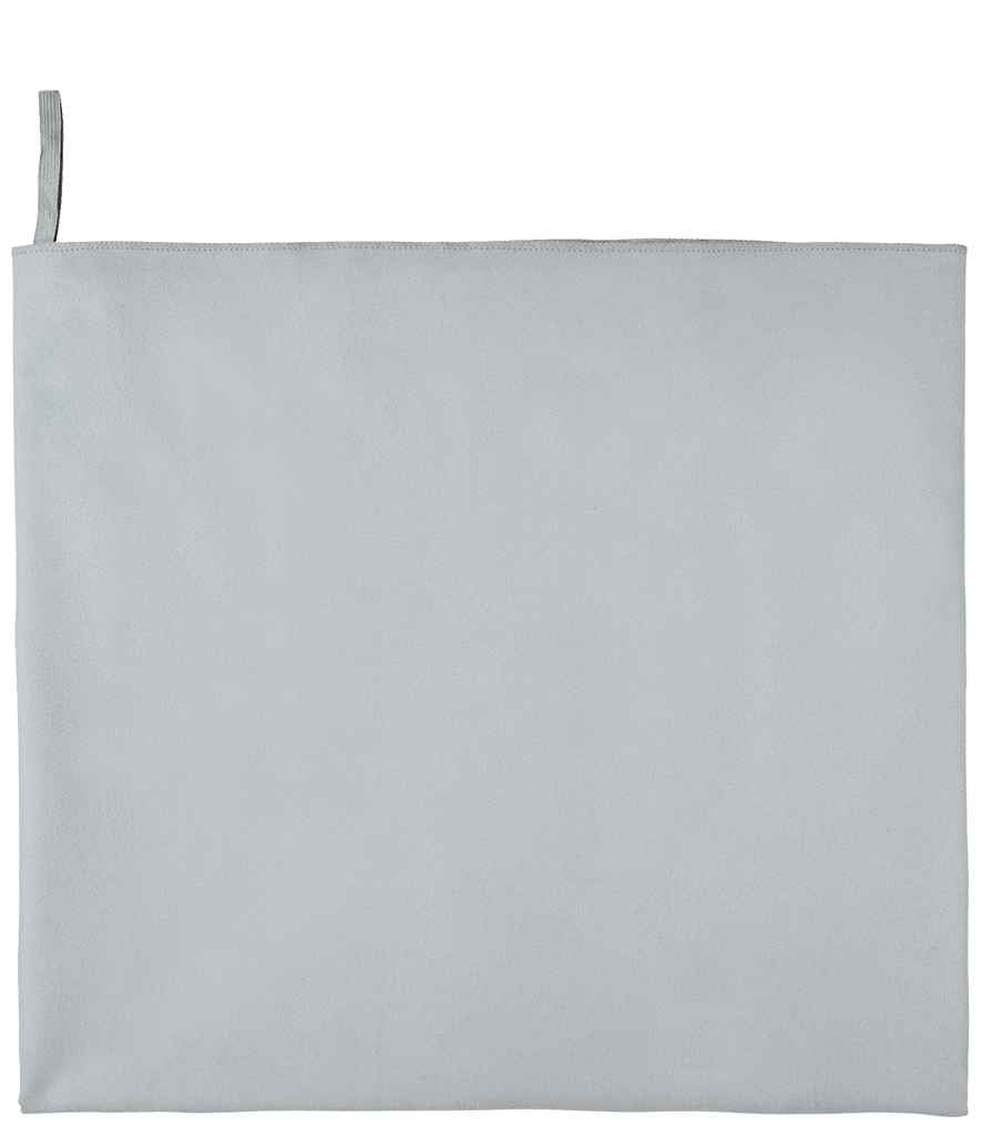 SOLS Atoll 70 Microfibre Bath Towel in ONE Pure Grey by SOL'S — Custom branded clothing by Print Press, featuring premium embroidery produced in our specialist print lab in the UK.