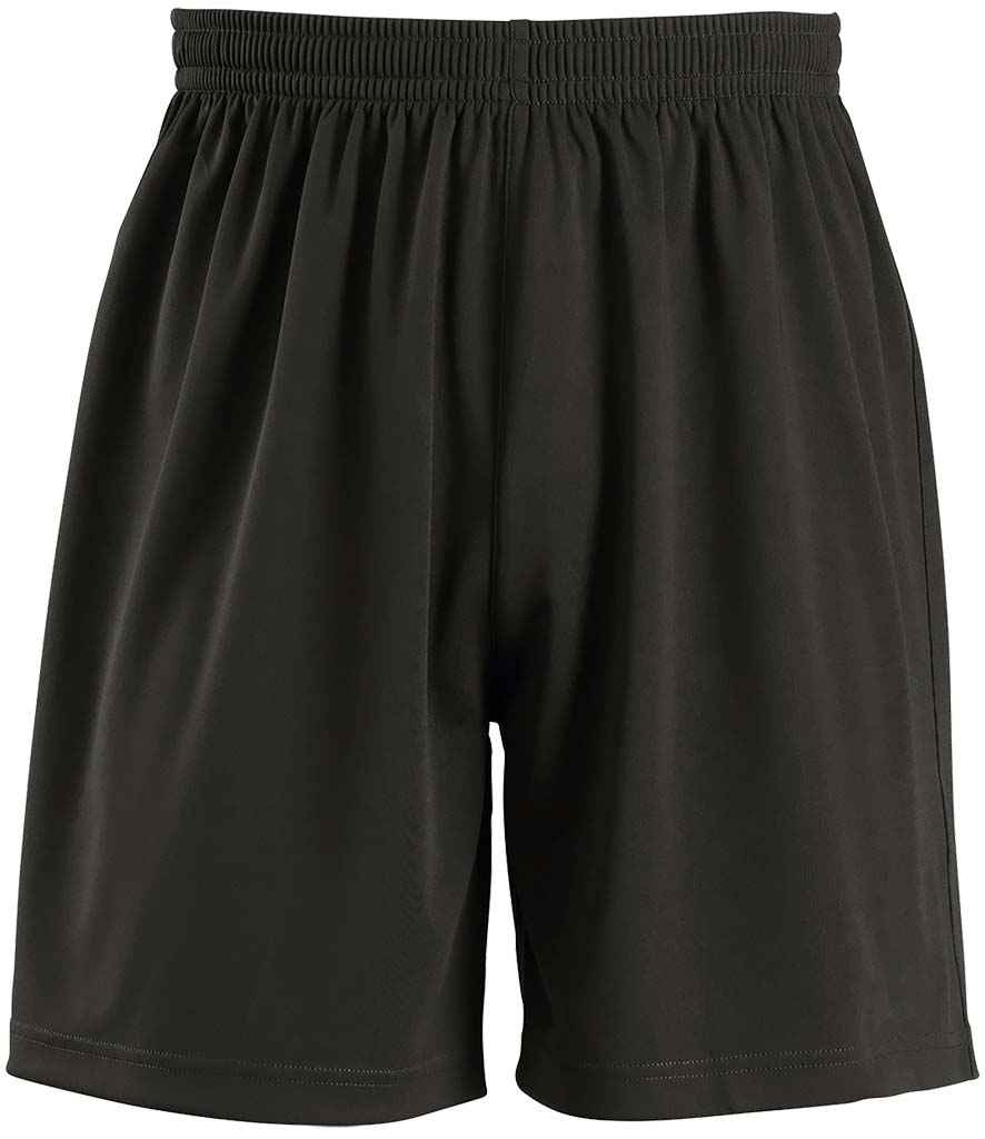 SOLS Kids San Siro 2 Shorts in Black by SOL'S — Custom branded clothing by Print Press, featuring premium embroidery produced in our specialist print lab in the UK.
